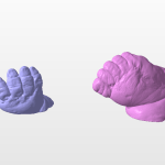 3d scan of infant foot and hand
